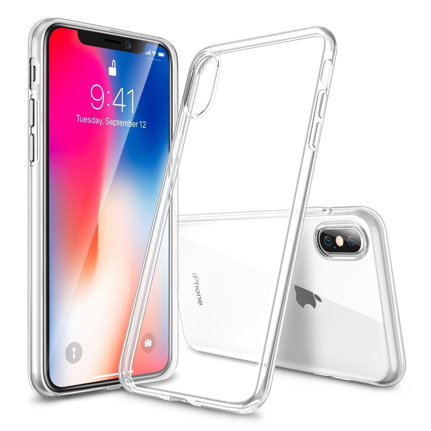 IPhone X/XS Soft Shock Proof Jelly Back Cover Transparent - Image 3